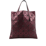ISSEY MIYAKE BAO BAO Lucent 6x6 金屬感設計托特包/酒紅色, , large