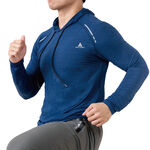 【AREXSPORT】AS-7461 加大碼 男款 冰絲衣 長袖 運動衣 輕薄 彈力衣 帽Ｔ 透氣舒適 運動健身 長袖, , large