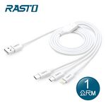 RASTO RX56 三合一充電線1M, , large