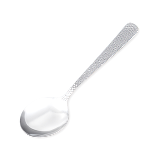 日本製304不鏽鋼槌目湯匙-6入