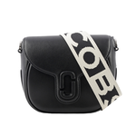 MARC JACOBS THE MESSENGER 小款翻蓋馬鞍斜背包/黑色, , large