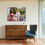 【御畫房】陽光花園 國家一級畫師手繪油畫60×80cm(VF-159), , large