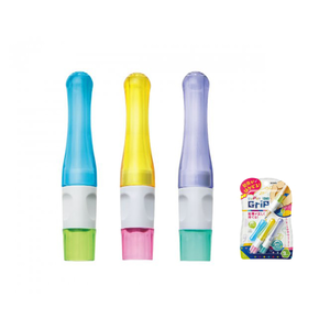 【龍品文創】日本SONIC 筆蓋握筆器-SK-2607-RE 筆蓋握筆器-彩虹