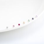 【Angel & Me】3mm 彩鑽 s925 純銀 耳環 三件組 隨機出貨, , large