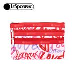 |快速出貨|Lesportsac 3-Zip Cosmetic 三層拉鍊收納化妝包/ 愛情便條手繪風, , large