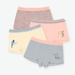 minihope歡樂森林女童四角褲(4件組C)