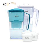 Kolin 歌林 2.5L濾水壺(內含四重濾芯*1) 加贈2芯(共1壺3芯/適用Brita), , large