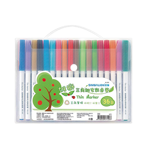 【龍品文創】 雄獅 三角細支彩色筆 36色 3036 SIMBALION