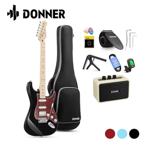 DONNER DST-152 電吉他 套餐組黑色【敦煌樂器】