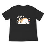 JZ TEE 柯基-What 印花短袖T恤, , large