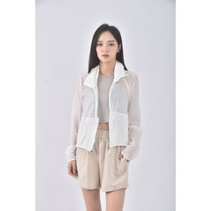 (S) nike質感連帽白色外套二手衣,  (S) nike質感連帽白色外套二手衣