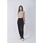 (M) wear to eat高腰皺摺黑色長褲二手衣, , large