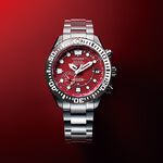 CITIZEN 星辰 東京紅限量版 GPS衛星對時 鈦金屬潛水手錶 CC5005-68Z 【附贈橡膠錶帶】, , large