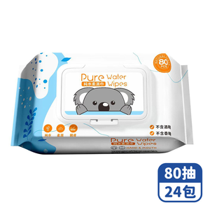 【咪咪購物】悅棉 純水濕紙巾 藍色 80抽X24包