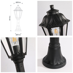 【卡米達】E27戶外庭園步道燈(CA1031F75BK), , large