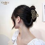 【Gulicc】古莉可 髮夾 韓系金屬蝴蝶髮夾, , large