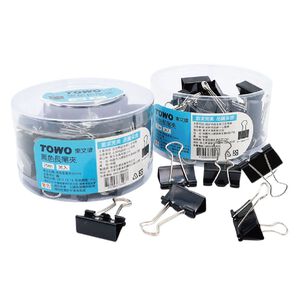 東文黑色長尾夾25mm(36入)