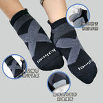 [Kaimei Cotton Industry] 6 pairs set, random and excellent, MIT made in Taiwan, top-notch sweat-absorbent and deodorant, small ears, boat-shaped arch socks, sports socks, thickened and deodorized, 24-28cm, , large