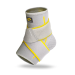 [佑全保健藥妝]BRACOO奔酷腳踝(十字加壓套筒 S/M灰) FS60, , large