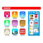 【雙手萬能】超值3座3切3P安全延長線-6尺/1.8米, , large