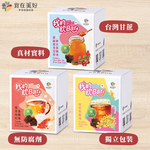 我的飲bar 黑糖塊飲品-蔓越莓奇亞籽寒天黑糖凍(17gx16入/盒), , large