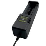 PRACTICAL PCA-005 USB Smart Lithium Battery Single Slot Charger with battery and other battery protection designs, , large