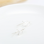 【Angel & Me】葉葉相思 葉子  s925 純銀 耳勾 耳環 生日 禮物, , large