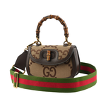 Small bamboo bag for hand/crossbody use, , large