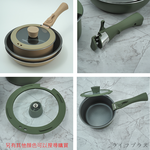 仙德曼露營鍋具組-24cm不沾鍋系列-2組, , large