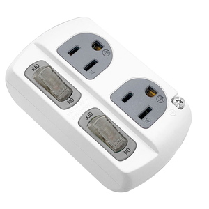 [寶旺旺]威電 3轉2孔 2開2座 高負載 分接式 插座(15A 1650W)CB-3222