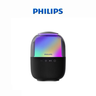 【Leo手機周邊專賣店】 PHILIPS飛利浦 炫彩RGB強力低音無線藍芽5.3喇叭 / TAS2108BK