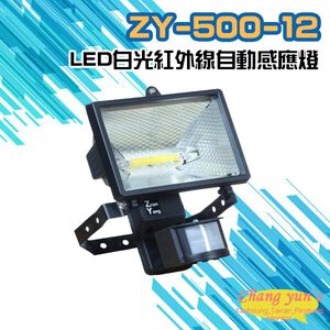 昌運監視器 ZY-500-12 LED白光紅外線自動感應燈
