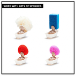 開心洗碗【鋼刷置物架】放鋼刷的設計架 放什麼變什麼頭 逗趣 家事 療癒小物 做家事 刷鍋子 菜瓜布 刷碗 收納架 廚房, , large