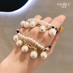【Gulicc】古莉可 髮圈 小香風 珍珠髮圈手鍊 兩用髮飾, , large