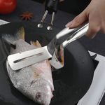 【上手家居】304不鏽鋼食物夾-不鏽鋼原色(烤肉夾/食物夾/料理夾/食品夾/煎魚鏟/牛排夾/煎鏟夾/燒烤夾), , large