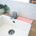【Monster】 Soft Diatomaceous Earth Washbasin Absorbent Mat (24x8cm) – Warm Pink, , large