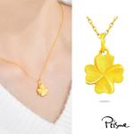 【Prisme Gold】黃金項鍊 幸運草 鍊墜項鍊 (金重：約0.08錢±0.03), , large