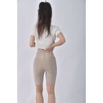 (S) 【安于晴Charlene私服】mistress rocks高腰質感五分褲杏色短褲二手衣, , large