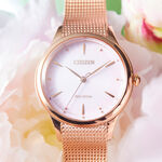 CITIZEN 星辰 L系列 非洲菊 光動能氣質大三針米蘭帶女錶 EM0819-80X, , large