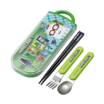 【百科良品】日本製 創世神 麥塊 環保筷子+湯匙+叉子三件餐具組(日本境內版), , large