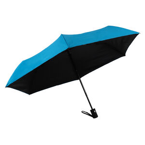 三折黑膠防曬自動傘-顏色隨機出貨