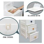 【AOTTO】30面寬繽紛糖果五層附輪抽屜收納櫃(AC-030), , large