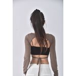 (S) 【安于晴Charlene私服】jcme o質感棕色長袖上衣二手衣, , large