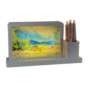 Mirror Pen Holder Light Painting
