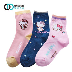 (多款)Sanrio 三麗鷗 凱蒂貓童襪【旺達棉品】KT-783 KT-785 KT-786