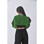 (F) maison質感羊毛綠色罩衫二手衣, , large