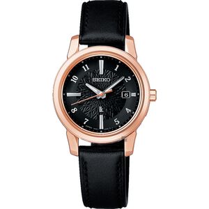 SEIKO 精工 LUKIA 鈦 萬年曆太陽能電波女錶 1B35-0AR0C(SSQV086J)