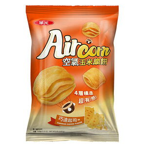 華元Air Corn空氣玉米脆餅-巧達起司-81g