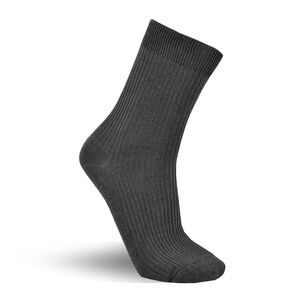 高統羅紋休閒襪-黑色(23-26cm)