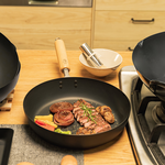 【Japan TAKUMI】Takumi Rock-Pattern Iron Frying Pan 26cm (Made in Japan), , large